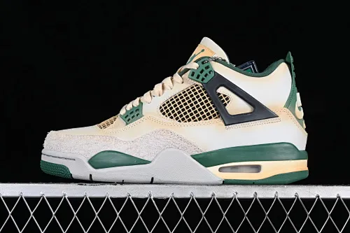 All categories Air Jordan Jordan series basketball shoes Air Jordan 4 Bulbasaur x Jordan Air Jordan 4 Retro AJ4 Jordan 4 Bulbasaur joint model basketball shoes DC7770-106